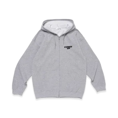 CURRY UP Zip Hoodie "Gray"