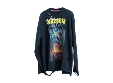 SEVESKIG Vintage L/SL Tee Shirt Ver,Rainbow Serpent "Black" CT-SV-NYA-1005