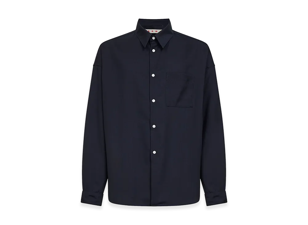 MARNI 'Tropical Wool' Shirt "Blue"