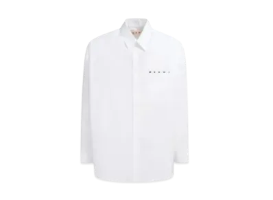Marni Made Of Organic Poplin Shirt "Ivory"