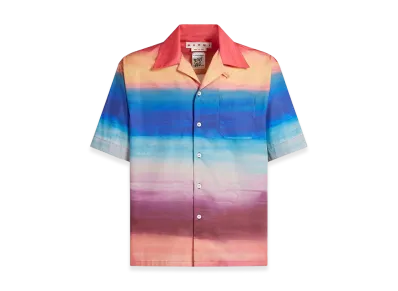 MARNI x -Flaminia Veronesi- Sunset Print Open Collar Shirt "Multi"