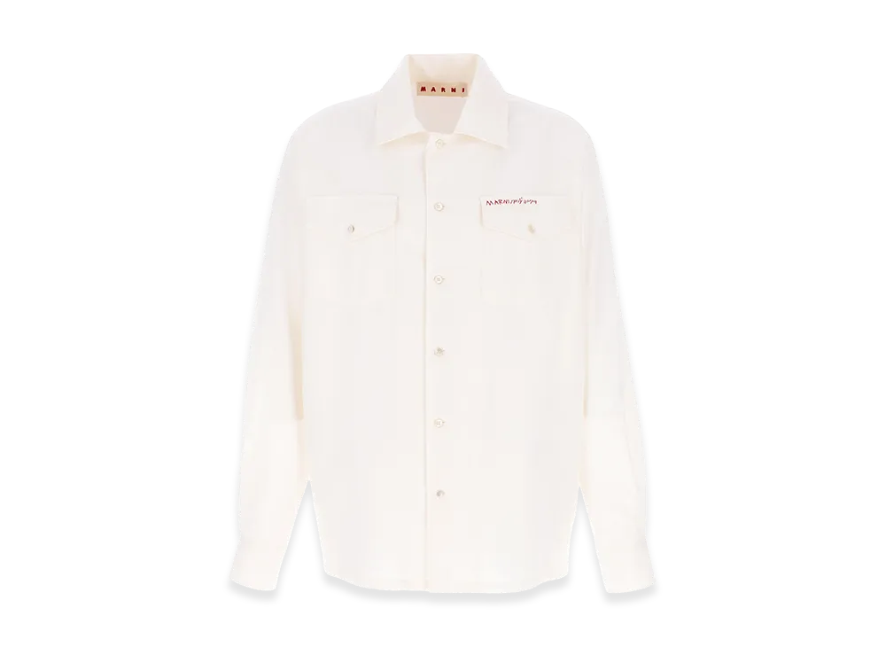MARNI 'Tropical 'Wool' Shirt "White"