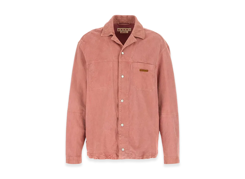MARNI Suede Shirt "Pink"
