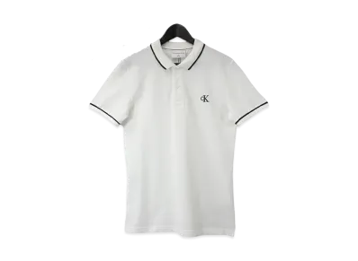 Calvin Klein Jeans Topping Slim Polo Pique Fabric "Bright White"