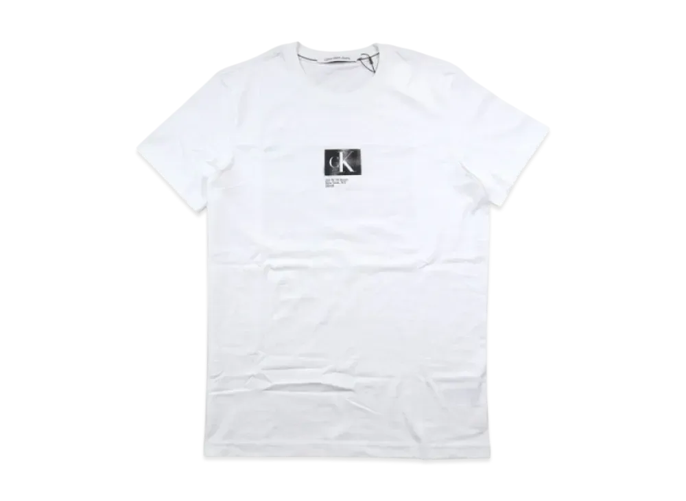 Calvin Klein Jeans Landscape Box Back Graphic T-Shirt "Bright White"