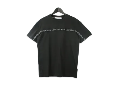 Calvin Klein Jeans Logo Tape Crew Neck T-Shirt "CK Black"