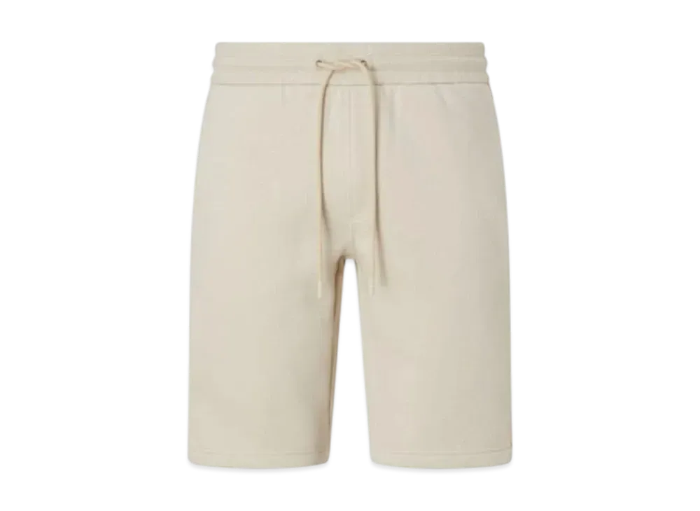 Calvin Klein Jeans Logo Tape Sweat Shorts Brushed Lining "Classic Beige"