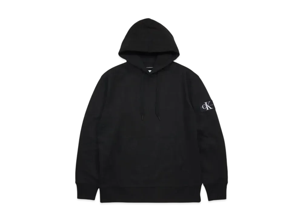 Calvin Klein Jeans Monogram Logo Sleeve Badge Hoodie "CK Black"