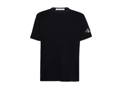 Calvin Klein Jeans Monogram Logo Badge Waffle Short Sleeve T-Shirt "CK Black"