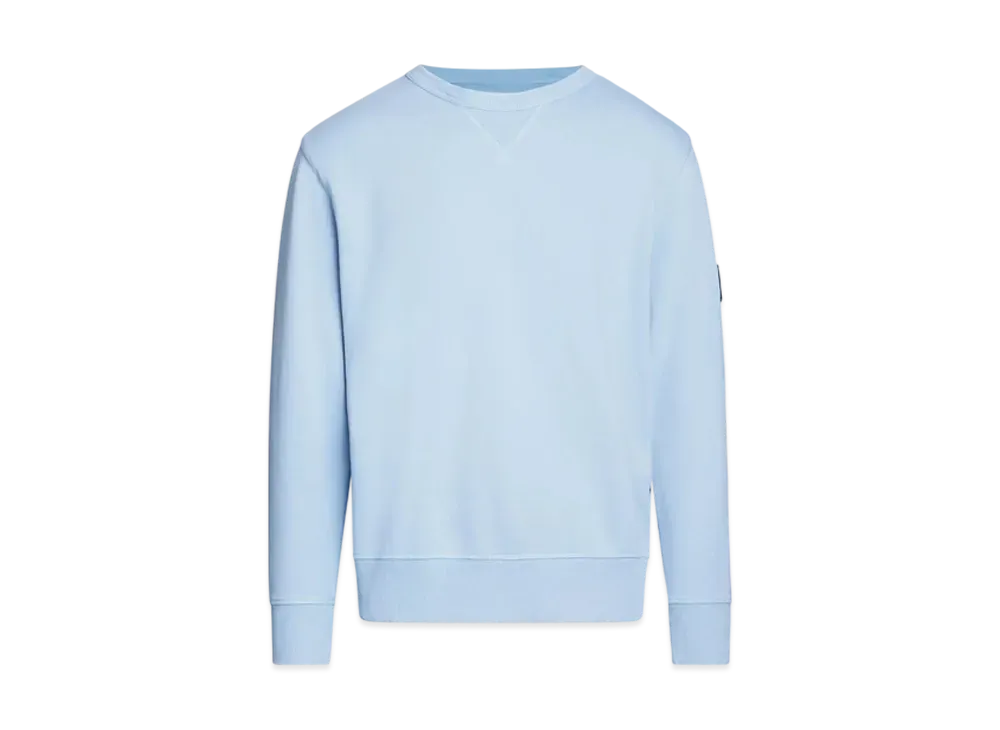 Calvin Klein Jeans Washed Monogram Logo Sleeve Badge Crew Neck Sweatshirt "Faded Denim"