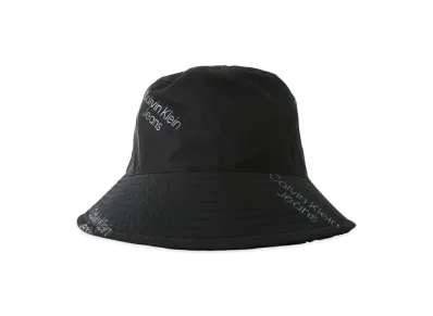 Calvin Klein Jeans Logo Print Bucket Hat "Black"