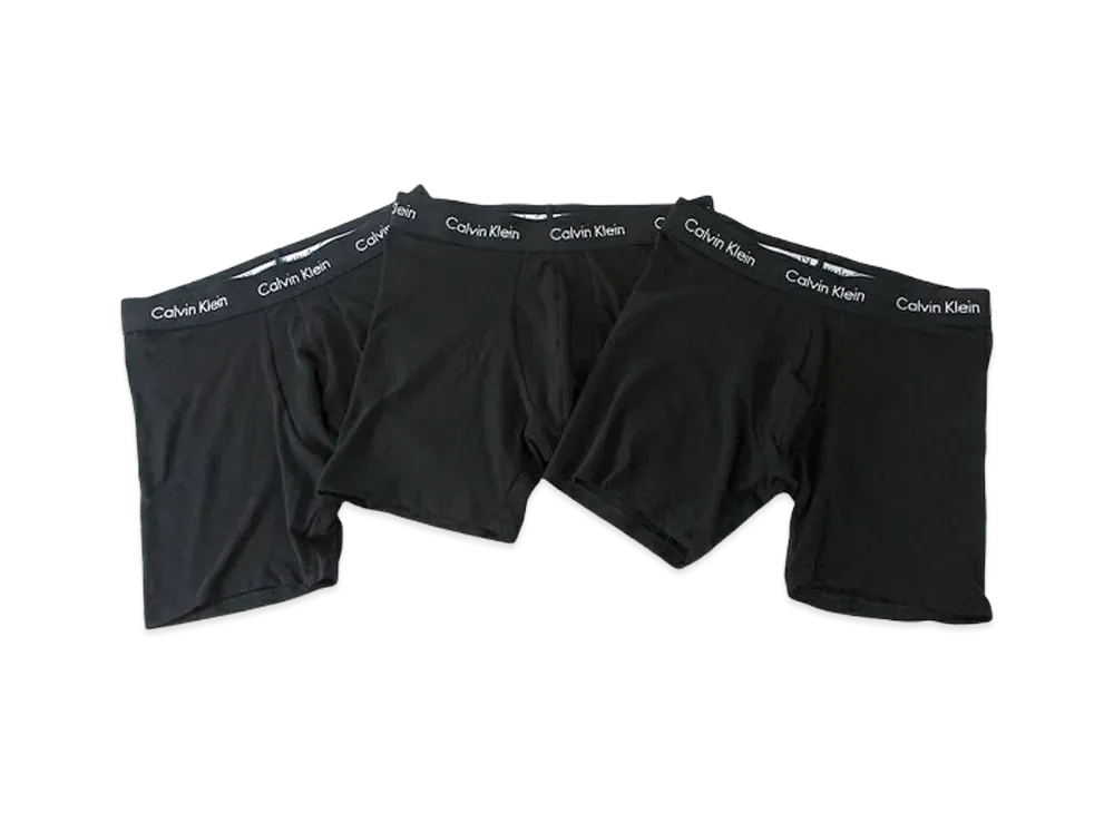 Calvin Klein 3 Pieces Cotton Stretch Boxer Shorts "Black"