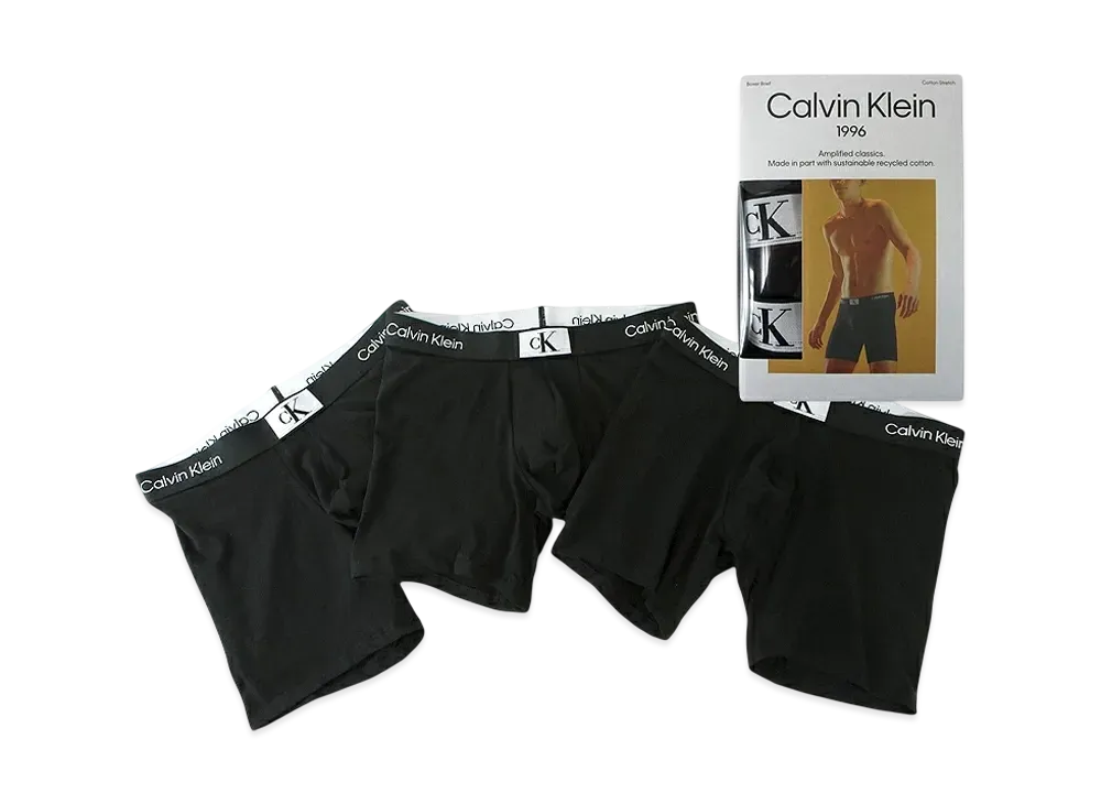 Calvin Klein 3 Pieces Cotton Stretch Boxer Shorts "Black"