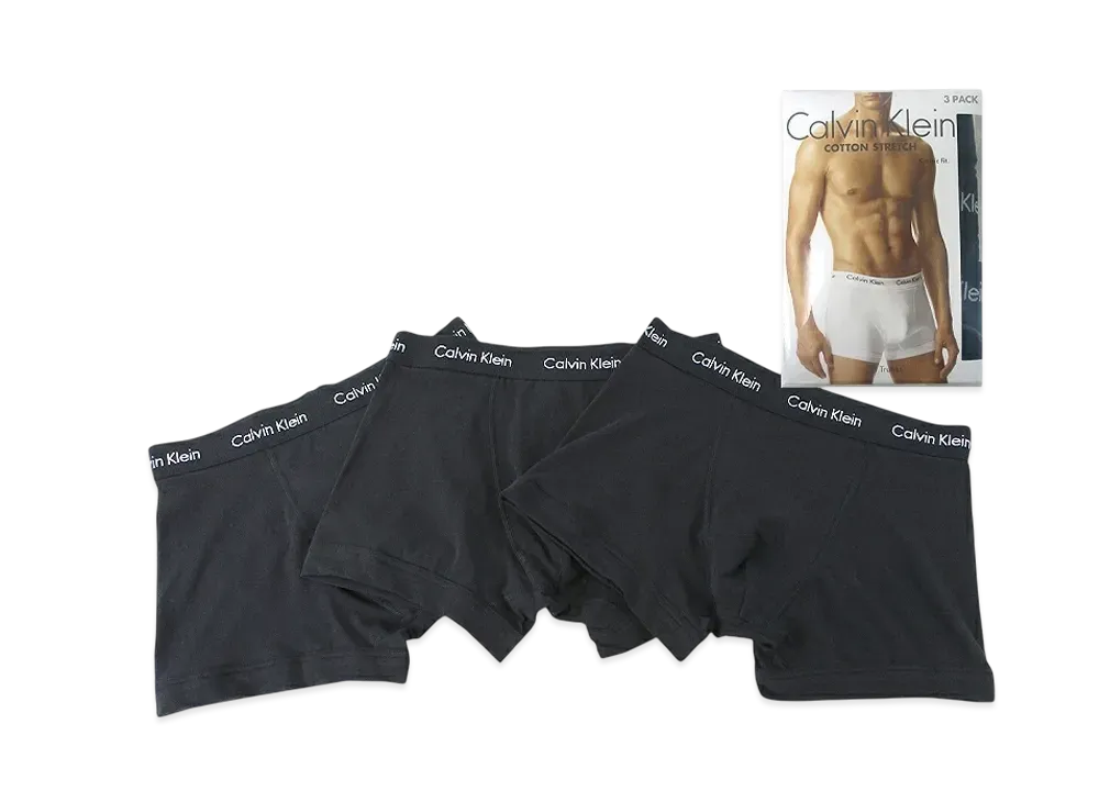 Calvin Klein 3 Pieces Cotton Stretch Boxer Shorts "Black"