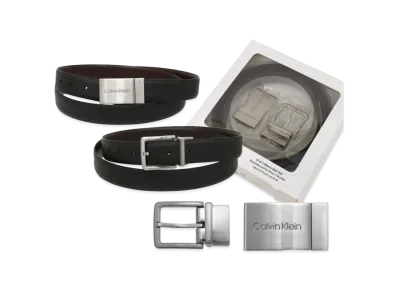 Calvin Klein Belt Reversible With Box "Black/Brown"