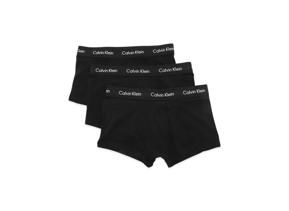 Calvin Klein Cotton Stretch Boxer Shorts Low Rise Set of 3 "Black"