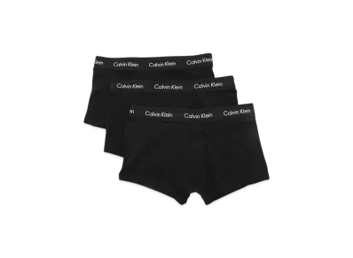 Calvin Klein Cotton Stretch Boxer Shorts Low Rise Set of 3 "Black"