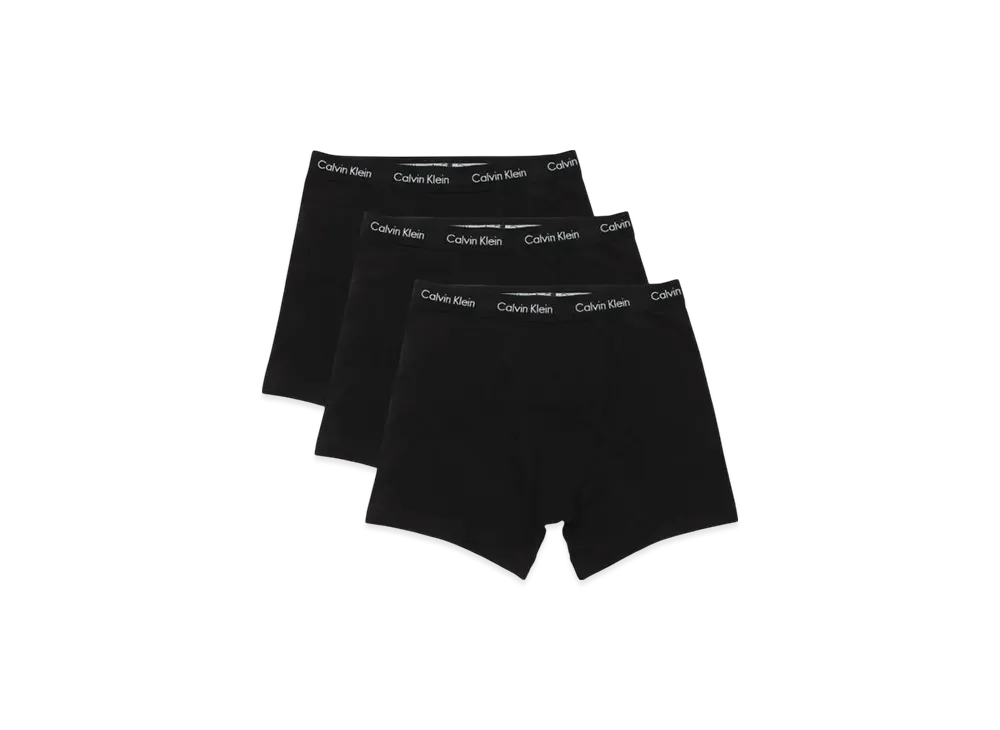 Calvin Klein Logo Cotton Stretch Boxer Shorts Set of 3 "Black"