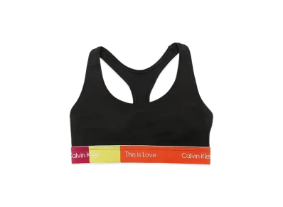 Calvin Klein Pride This Is Love Colorblocked Unlined Bralette "Black/Multicolor"