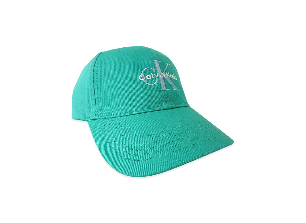 Calvin Klein Monologo Embroidery Baseball Hat "Turquoise Infusion"