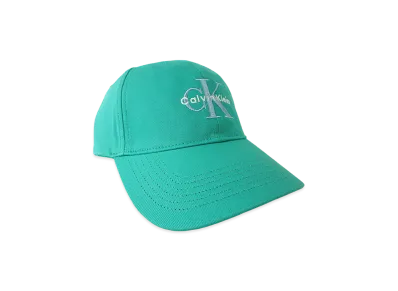 Calvin Klein Monologo Embroidery Baseball Hat "Turquoise Infusion"