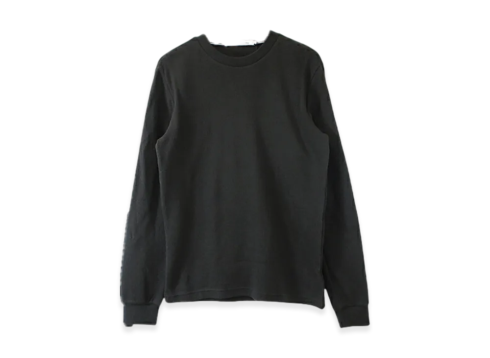 Calvin Klein Jeans Monologo Badge Waffle LS Tee "CK Black"