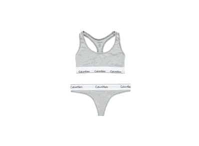 Calvin Klein Modern Cotton Bra/Shorts Set "Gray"
