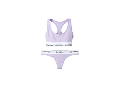 Calvin Klein Modern Cotton Bra/Shorts Set "Vervainlilac"