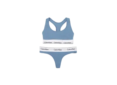 Calvin Klein Modern Cotton Bra/Shorts Set "Iceland Blue"