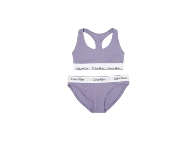 Calvin Klein Modern Cotton Bra/Shorts Set "Splashofgrape"