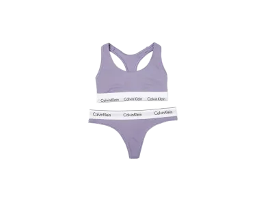 Calvin Klein Modern Cotton Bra/Shorts Set "Splashofgrape"