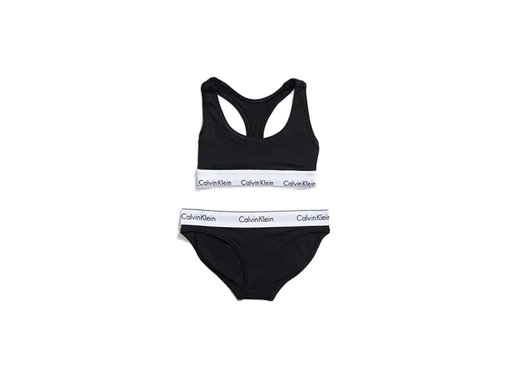 Calvin Klein Modern Cotton Bra/Shorts Set "Black"