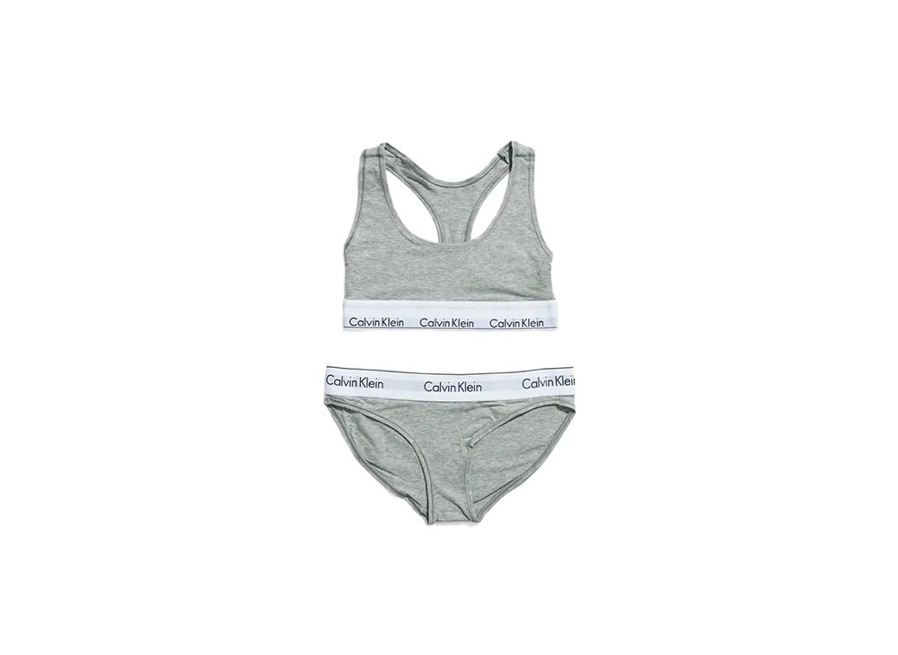 Calvin Klein Modern Cotton Bra/Shorts Set "Gray"