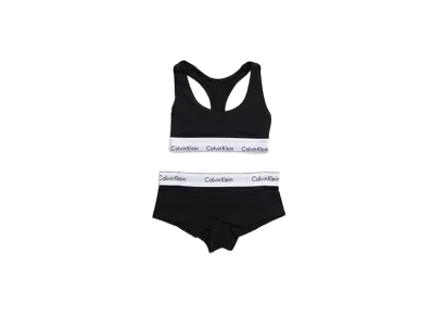 Calvin Klein Modern Cotton Bra/Shorts Set "Black"