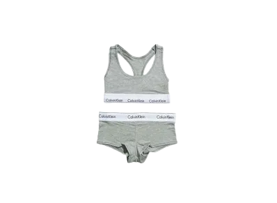 Calvin Klein Modern Cotton Bra/Shorts Set "Gray"