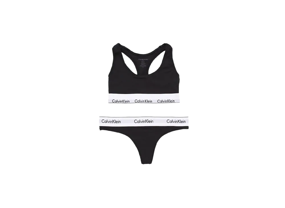Calvin Klein Modern Cotton Bra/Shorts Set "Black"
