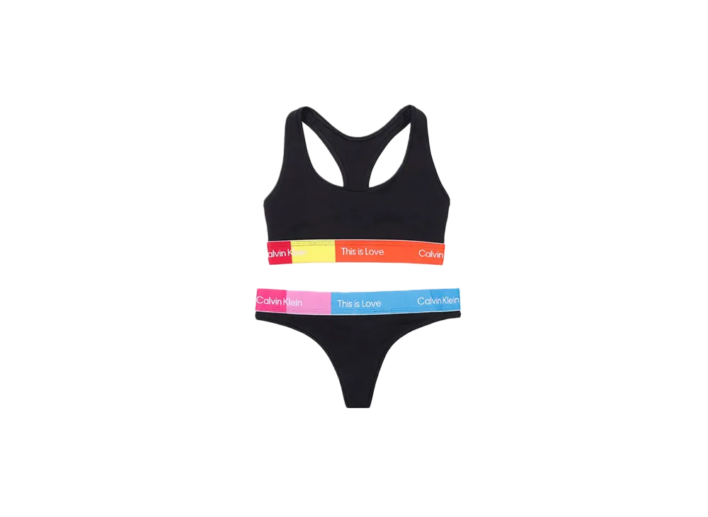 Calvin Klein Modern Cotton T-Back "Black/Multi"