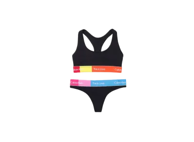 Calvin Klein Modern Cotton T-Back "Black/Multi"