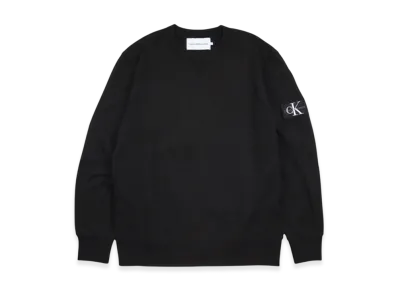 Calvin Klein Jeans Monologo Badge Crew Neck "CK Black"