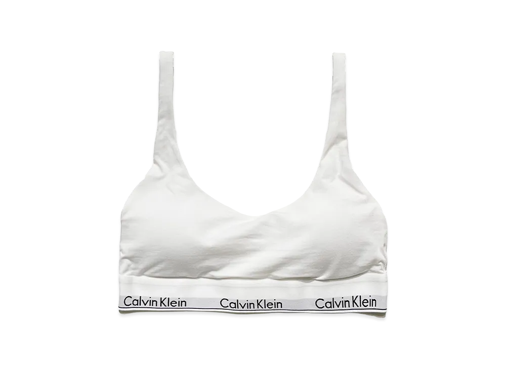Calvin Klein Women's Lightly Line Bralette "White"