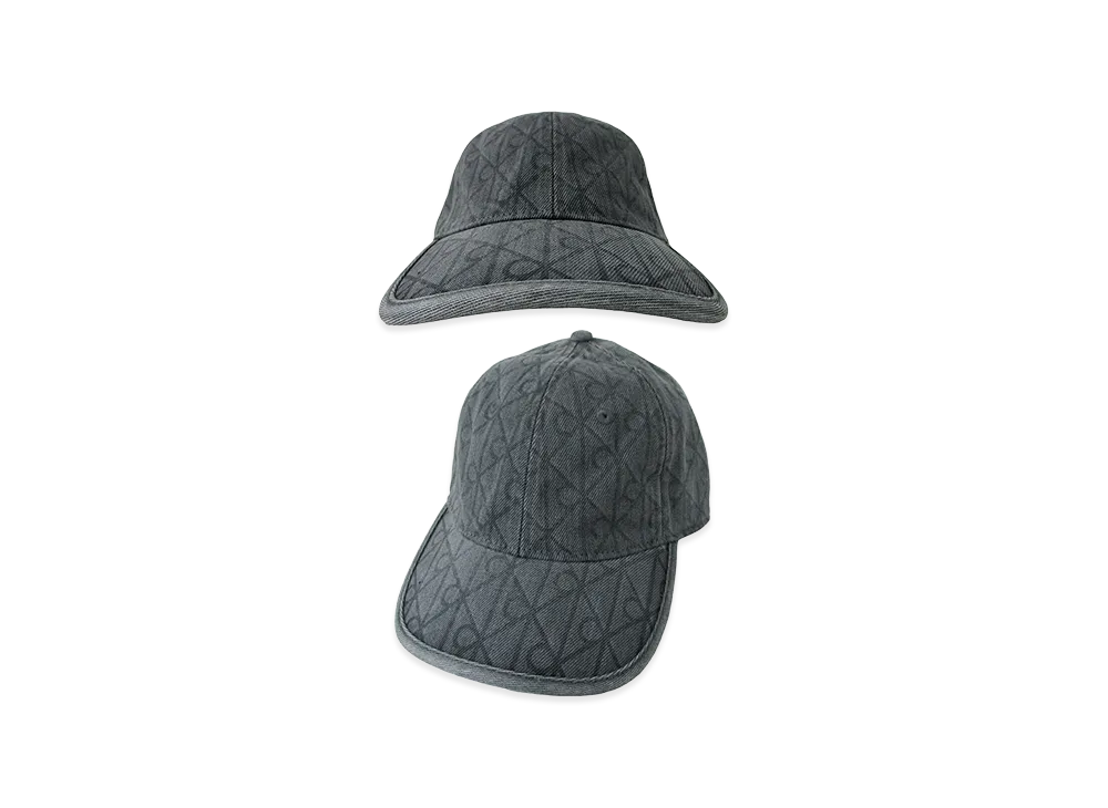 Calvin Klein Denim Emblem Burnout W Patch Cap "Charcoal Gray"