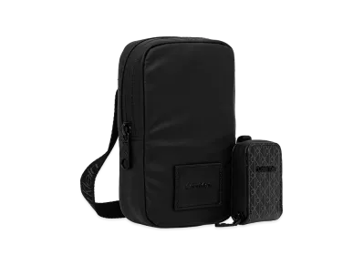 Calvin Klein Puffer Utility Phone Crossbody "Black"