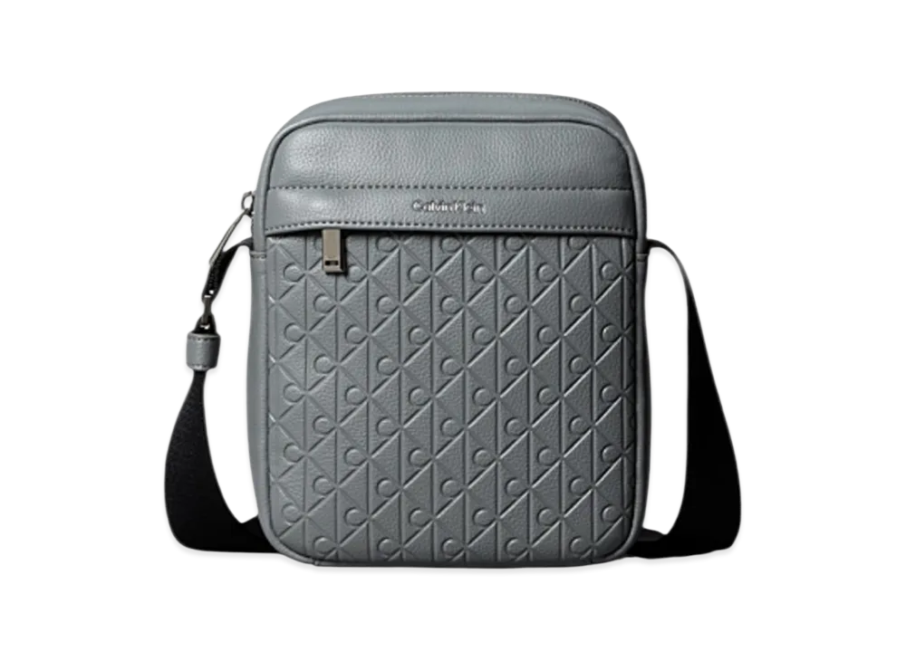 Calvin Klein Emblem AOP Emboss Reporter "Charcoal Gray"