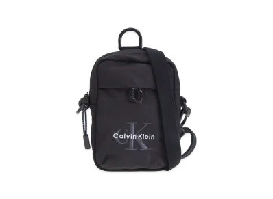 Calvin Klein Bold Logo Nylon Slim Reporter "Black"