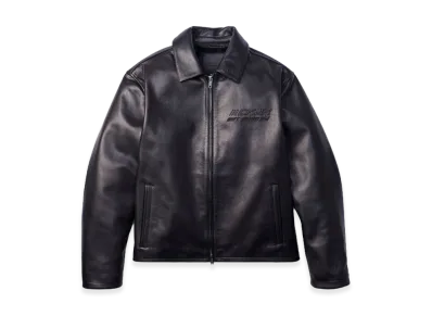 Calvin Klein x Jung Kook of BTS Leather Racer Jacket "Black"