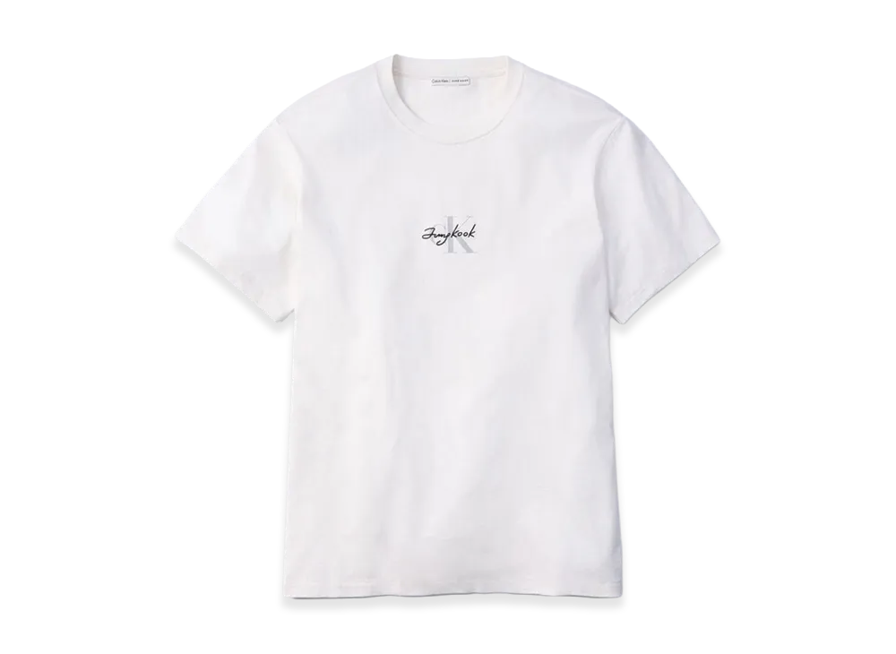 Calvin Klein x Jung Kook of BTS Monologo T-Shirt "Lily White"