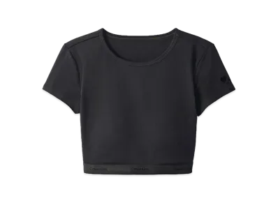 Calvin Klein x Jung Kook of BTS Women's Heritage Cotton Lightly Lined T-Shirt Bralette "Peat Black"