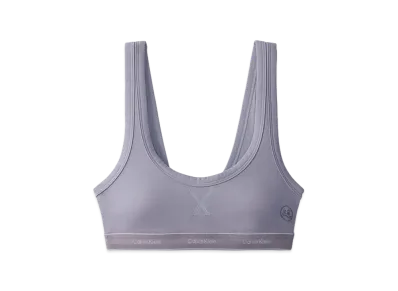 Calvin Klein x Jung Kook of BTS Women's Heritage Cotton Lightly Lined Bralette "Sterling Silver"