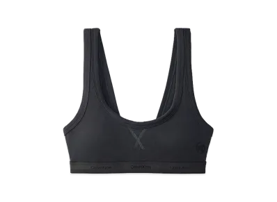 Calvin Klein x Jung Kook of BTS Women's Heritage Cotton Lightly Lined Bralette "Peat Black"