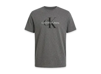 Calvin Klein Short Sleeve Monogram Logo T-Shirt "Grey"